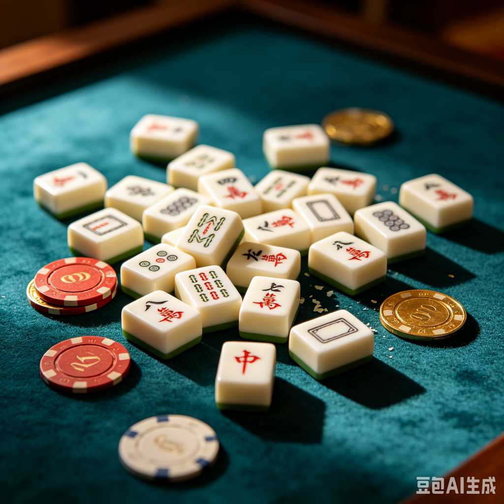 decorative text mahjong set
